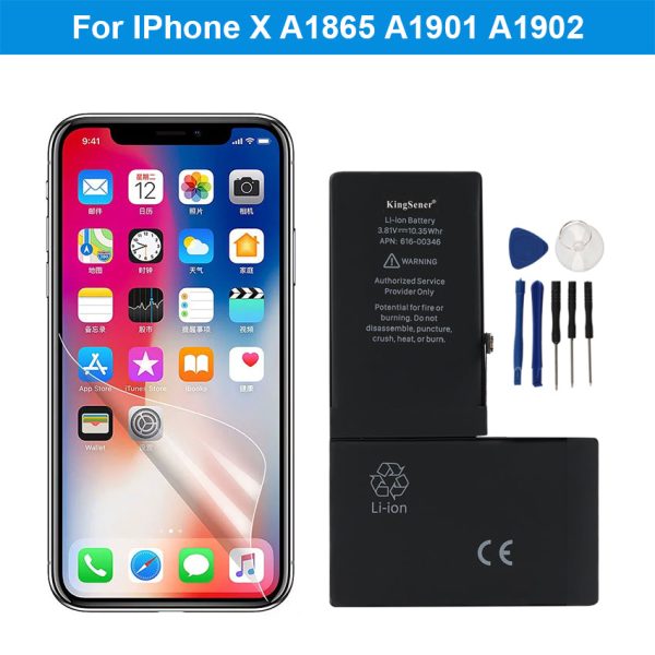 Replacement Battery For iPhone X A1865 A1901 A1902+TOOLS 2716 mAh Sale