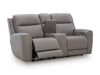 5Z-Comfort Power Reclining Loveseat with Console Supply