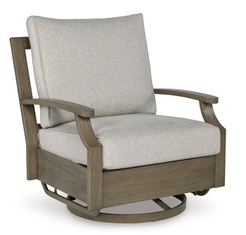 Rainier Ranch Outdoor Swivel Glider Chair with Cushion Online Hot Sale