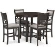 Langwest Counter Height Dining Table and 4 Barstools (Set of 5) For Discount