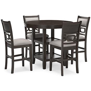 Langwest Counter Height Dining Table and 4 Barstools (Set of 5) For Discount