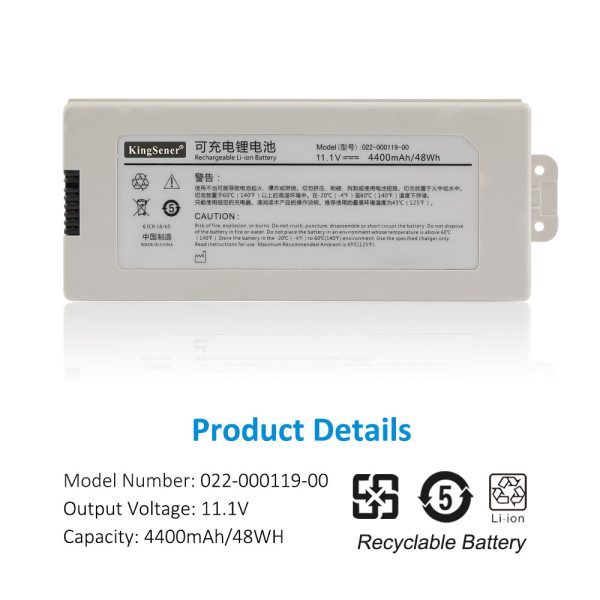 022-000118-00 022-000119-00 Rechargeable Li-ion Battery  For NC10 NC10A NC12A  NC8A  Patient Monitor battery Online Hot Sale