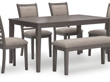 Wrenning Dining Table and 4 Chairs and Bench (Set of 6) Online Hot Sale