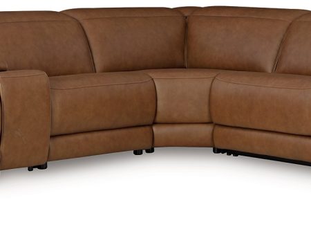 Magic Man Power Reclining Sectional with Console Online now