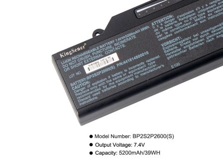 KingSener BP2S2P2600(S) Laptop Battery For Getac E100 Notebook Battery BP2S2P2600(S) P N:441814800016 BP2S2P2050(S)(P) Supply