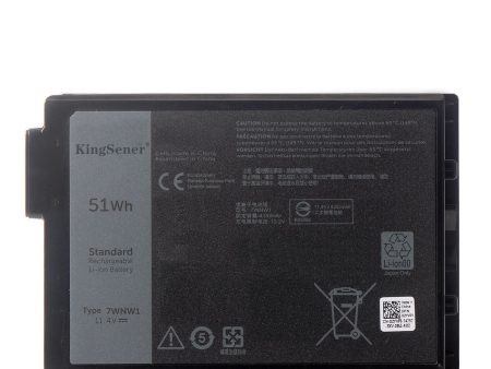 Kingsener 7WNW1 Laptop Battery Replacement for Dell Latitude 7424 5424 5420 Rugged Extreme Series Notebook P85G P86G DMF8C 11.4V 51Wh Online