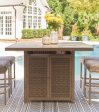 Walton Bridge Outdoor Bar Table with Fire Pit Discount