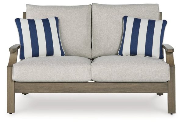 Rainier Ranch Outdoor Loveseat with Cushion For Sale