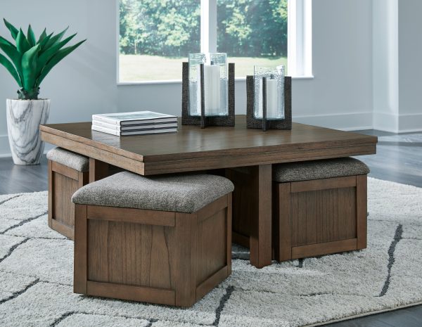 Boardernest Coffee Table with 4 Stools Online