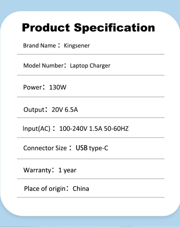 20V 6.5A 130W USB Type-C AC Adapter Laptop Charger For Dell Latitude 7370 For XPS 15 17 series Sale