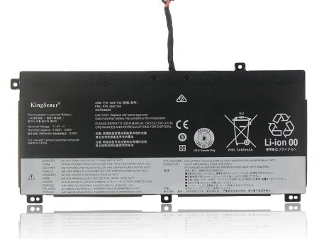 Kingsener 45N1741 45N1742 3990mAh 44WH Laptop Battery For T550 T550s T560 W550 W550s P50S 45N1740  45N1743 Discount