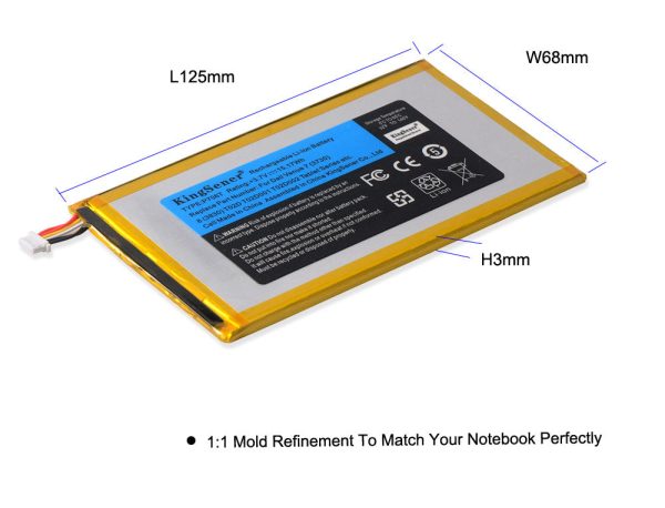 KingSener P706T Tablet battery for DELL Venue 7 3730 Venue 8 3830 T02D T01C T02D002 T02D001 0CJP38 02PDJW 3.7V 15.17WH Hot on Sale