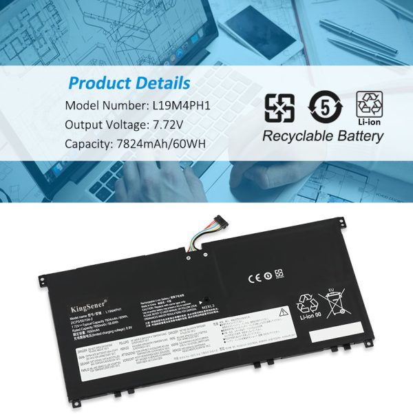 Laptop Battery L19C4PH1 L19M4PH1 For Lenovo C955 For Discount