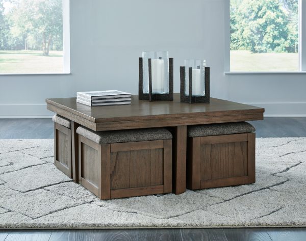 Boardernest Coffee Table with 4 Stools Online