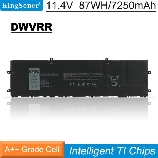 DWVRR Replacement Battery For Dell Alienware X15 X17 Series 11.4V 87Wh Supply