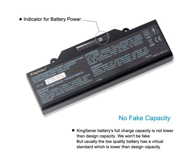 KingSener BP2S2P2600(S) Laptop Battery For Getac E100 Notebook Battery BP2S2P2600(S) P N:441814800016 BP2S2P2050(S)(P) Supply