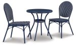 Odyssey Blue Outdoor Table and Chairs (Set of 3) Sale