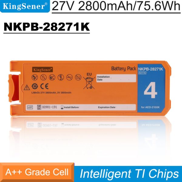 NKPB-28271K Replacement Battery For Nihon Kohden AED-2100 AED-2100K AED-2150 AED-2151 AED-2152 27V 2800mAh Sale