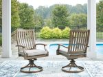 Rainier Ranch Outdoor Swivel Chair with Cushion (Set of 2) Discount