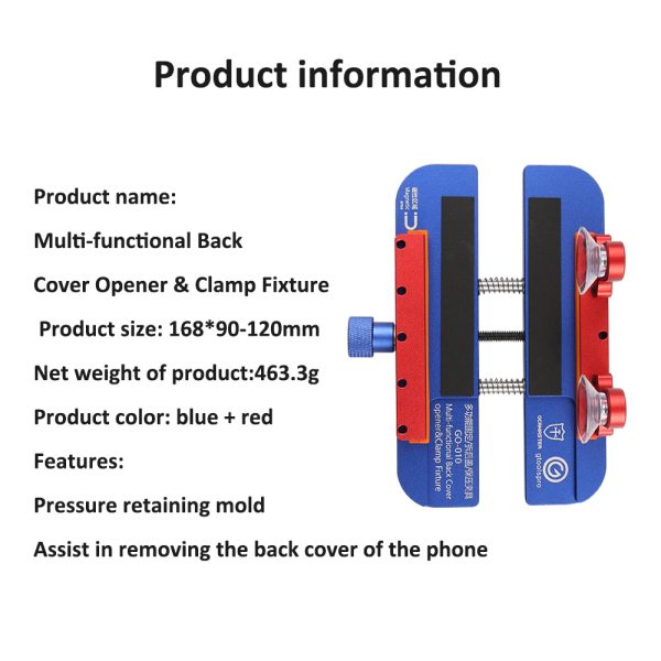 3-in-1 Multifunctiona For Apple mobile phone repair support stand screen side mounting clamp to remove the back cover glass multi-function fixing clamp Supply