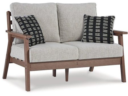 Emmeline Outdoor Loveseat with Cushion For Discount