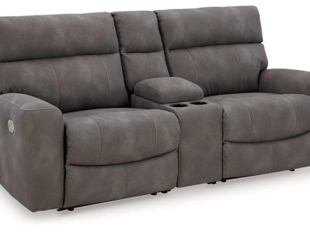 Next-Gen DuraPella Power Reclining Sectional Loveseat with Console on Sale