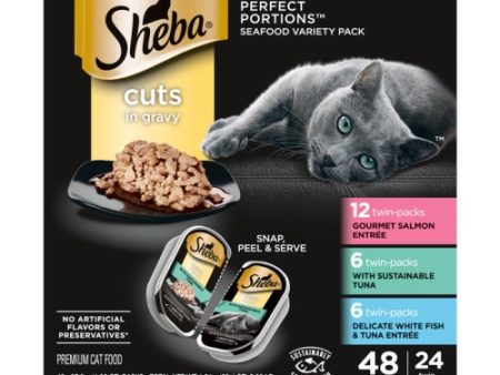 Sheba Perfect Portions CIG Salmon tuna, Whitefish & Tuna Multi Pack 2.65 Oz by Pedigree Supply