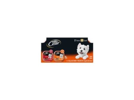 Cesar Classic Beef, Chicken & Liver Multipack 3.5 Oz (Case of 2) by Pedigree Supply