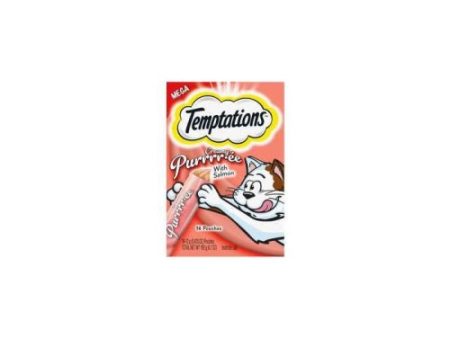 Whiskas Temptations Creamy Salmon Purree 6.7 Oz (Case of 5) by Pedigree For Cheap