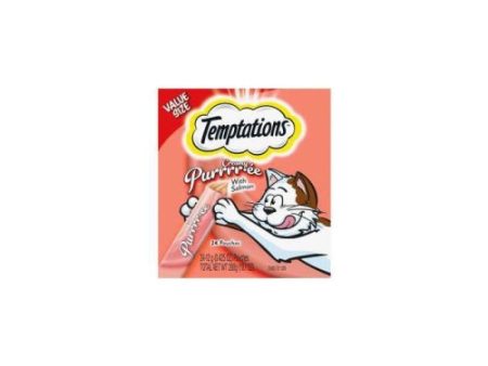 Whiskas Temptations Creamy Salmon Purree 10.1 Oz (Case of 5) by Pedigree For Cheap