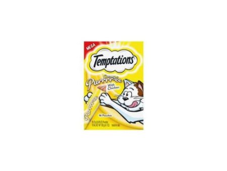 Whiskas Temptations Creamy Chicken Purree 6.7 Oz (Case of 5) by Pedigree Cheap