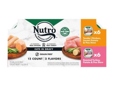 Nutro Cuts In Gravy Trays Chicken & Turkey Multi Pack 1 Each (Case of 2) by Nutro Products, Inc. Fashion