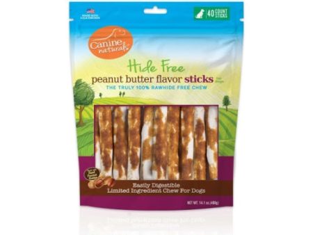 Canine Naturals Peanut Butter Chew- 5  Stick 14.1 Oz by Canine Naturals Sale