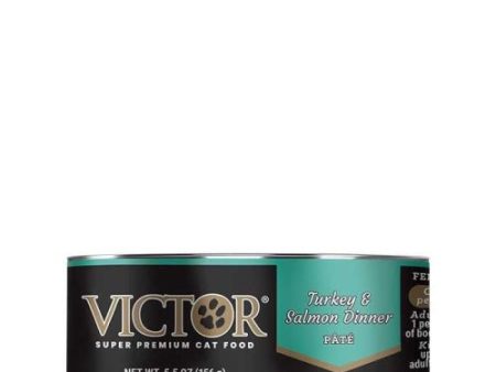 Victor Feline Turkey & Salmon Pate  5.5 Oz (Case of 24) by Victor Online now