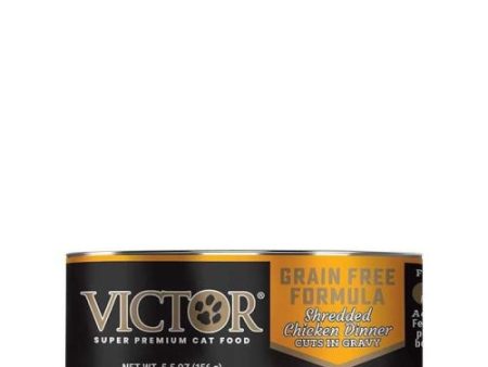 Victor Feline Shredded Chicken In Gravy 5.5 Oz (Case of 24) by Victor Sale