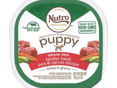 Nutro Puppy Tender Beef  Pea & Carrot Bites In Gravy 3.5 Oz (Case of 24) by Nutro Products, Inc. Online Sale