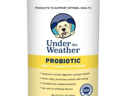 Under The Weather Probiotic For Dogs 60 Count by Under The Weather Fashion