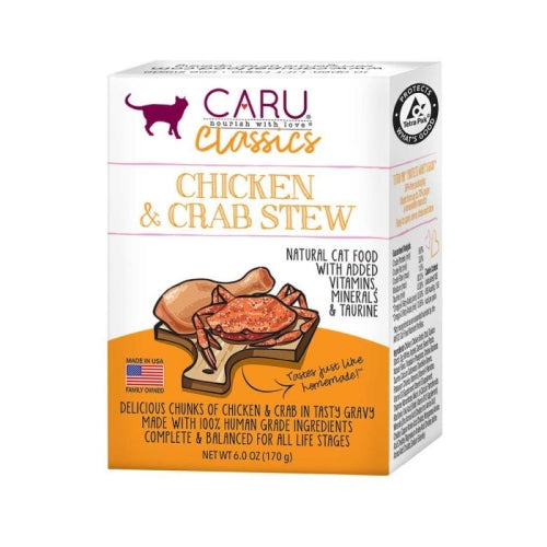 Caru Cat Chicken & Crab Stew 6 Oz (Case of 12) by Caru Pet Food Online Sale