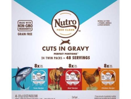 Nutro Perfect Portions Cuts in Gravy Mixed Multi pack 24 Count by Nutro Products, Inc. Sale