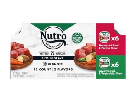 Nutro Cuts In Gravy Lamb & Beef Trays Multi Pack 1 Each (Case of 2) by Nutro Products, Inc. Supply