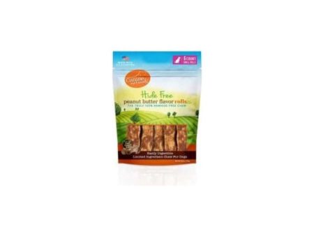 Canine Naturals Peanut Butter Chew-2.5  Mini Roll 6Pk 4.2 Oz by Canine Naturals Sale